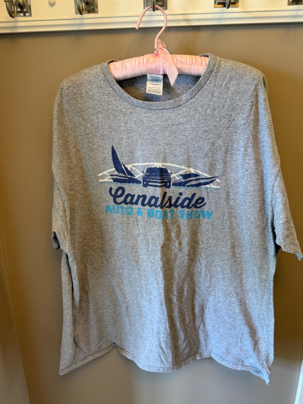 Delta Gray Kids' Canalside Auto & Boat Show Graphic Tee - Navy & Teal